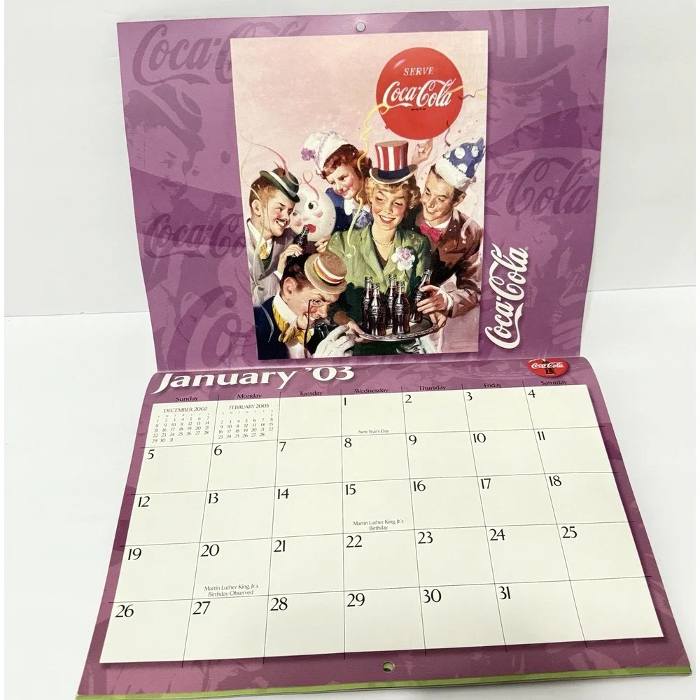 Coca Cola‎ 2003 Calendar Vintage Ads - Drink Coca-Cola Delicious And Refreshing